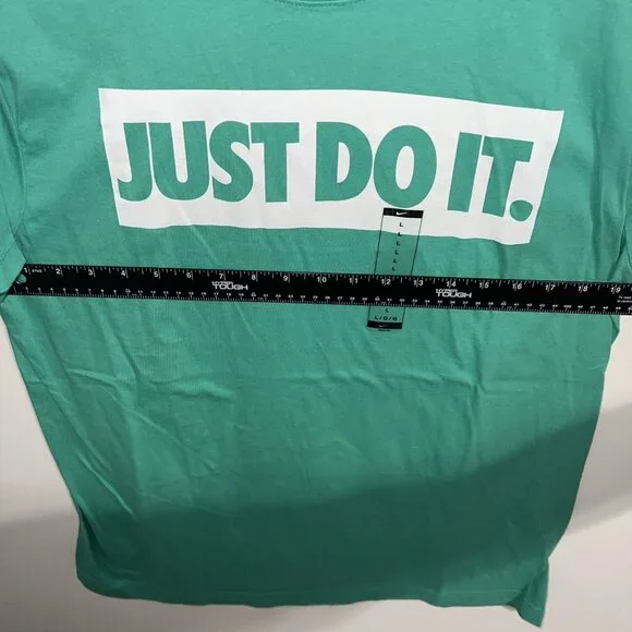 Nike Tee Sportswear Just Do It. Logo Green Men’s Large - Picture 6 of 8